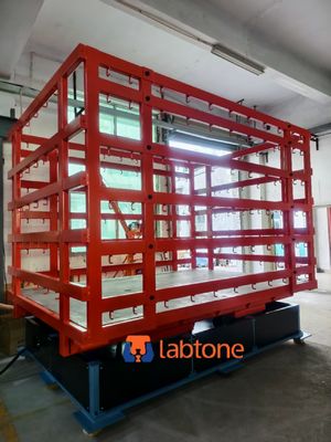 طاولة هزاز ميكانيكية لاختبار الاهتزازات بتردد 2-5 هرتز ونمط اهتزاز بعدم اتزان 30 درجة